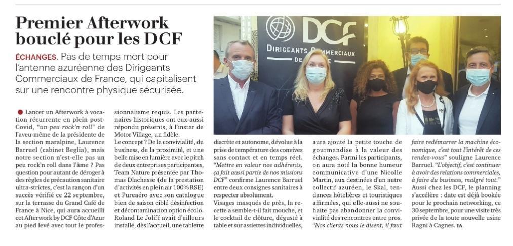 Lancement de l’Afterwork by DCF Côte d’Azur le mardi 22 septembre 2020 au Grand Café de France à Nice
