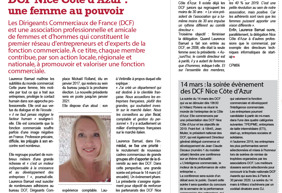 « DCF Nice Côte d’Azur : une femme au pouvoir »