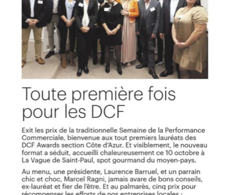 Tribune Côte d’Azur : « Toute première fois pour les DCF »