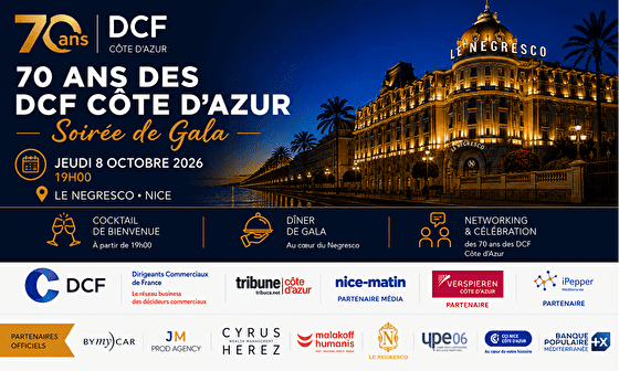 SOIREE DE GALA – 70 ANS DES DCF CÔTE D’AZUR | Le 08 Octobre 2026